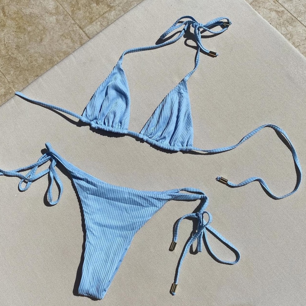 Monday Swimwear Light Blue Bikini Set